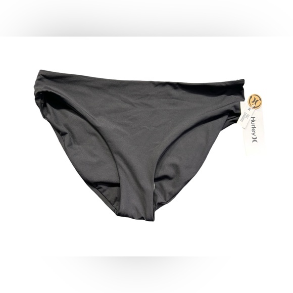 HURLEY womens black full coverage swim bottoms HB1013 size Large NWT - Picture 2 of 8